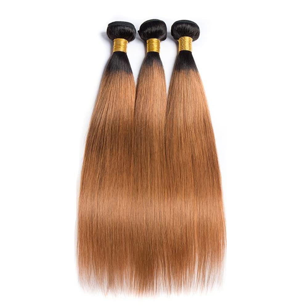 Capurchra 3CA 1B30 Straight Human Hair Bundle 20 Inch