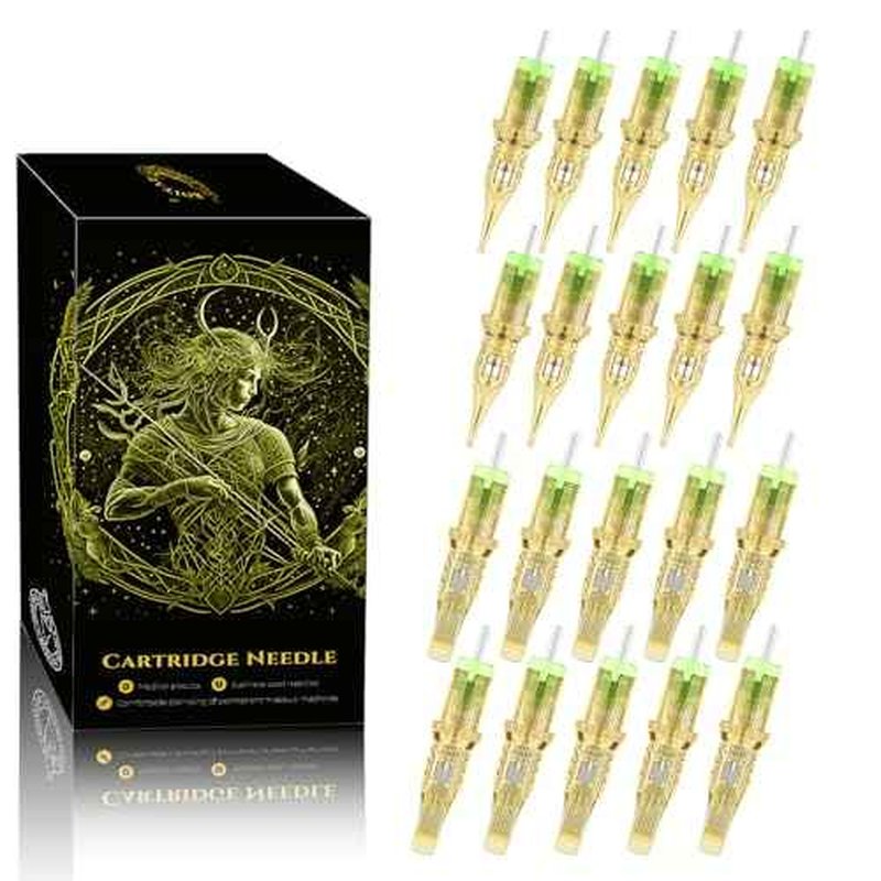 1003RL Tattoo Needles 20 PCS Tattoo Cartridge Needles with Membrane Standard Pro Disposable Tattoo Needles, Round Liner Shader Magnum Tattoo Supplies for Tattoo Pen(1003RL)