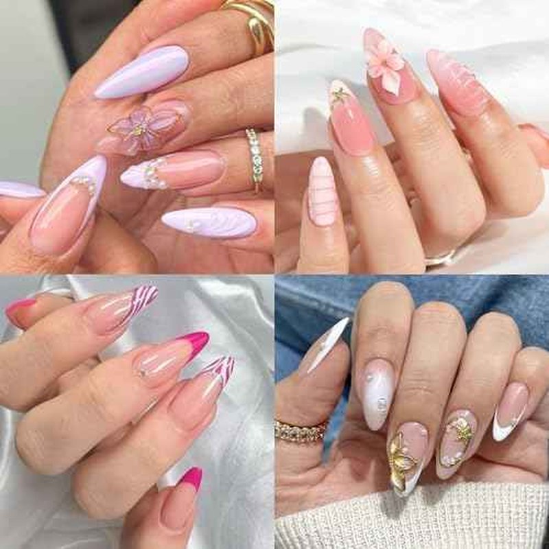 UNA GELLA Medium Almond Gel Nail Tips Half Matte 312pcs Almond Gel Nails No C Curve Clear False Fake Nails Effective Nail Extensions for DIY Art Salon-Level Press On Nails, 12 Sizes
