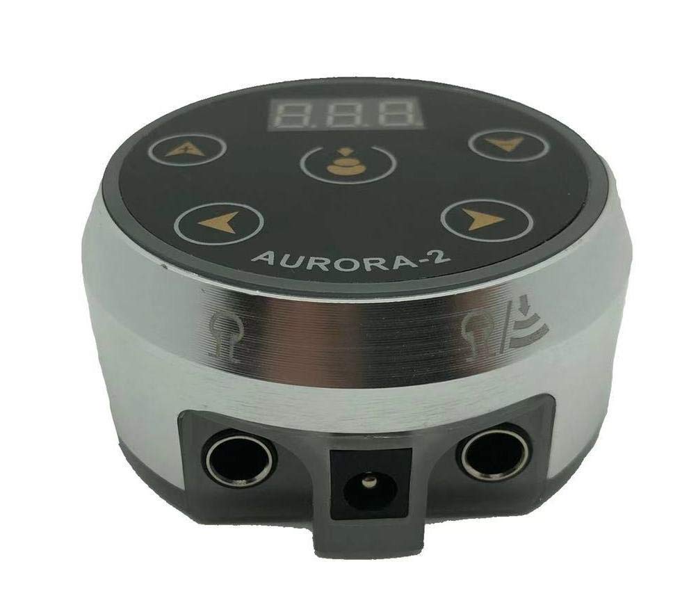 DGT New 2 Gen. Aurora II Dual Machines Tattoo Power Supply (Silver)