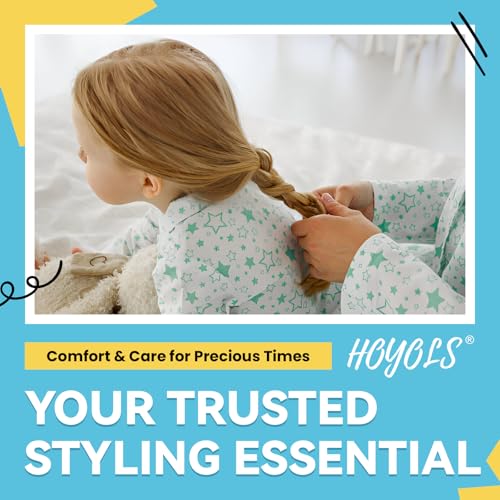 HOYOLS Clear Elastic Hair Rubber Bands, 1500pcs Mini Small Clear Ponytail Elastics Holders for Blond Kids Girls Hair No Crease Damage No Hurt 1 Inch TPU