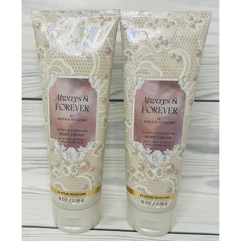 Bath & Body Works Women's Always and Forever Ultimate Hydration Body Cream 8 Ounces Pack of 2