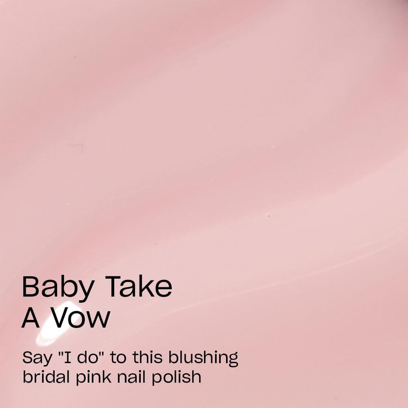 OPI Nail Lacquer Baby, Take a Vow | Sheer Soft Pink Crème Chip Resistant Nail Polish | Fast Drying, Streak Free