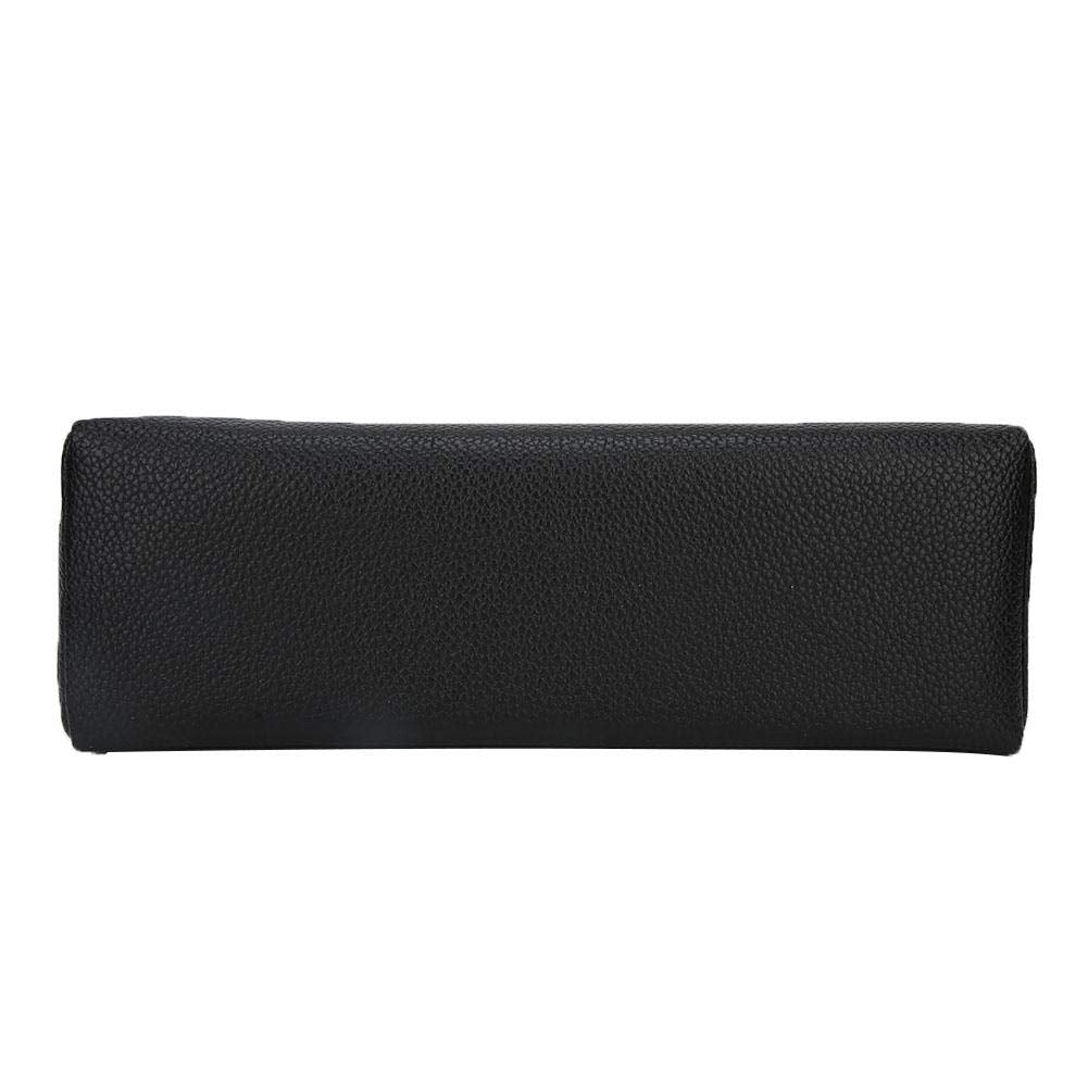 huaer2020 Nail Pillow,Durable Soft Washable Nail Art Hand Pillow Arm Rest Holder Cushion Mat Set Manicure Tool for Beauty Salon (Black)