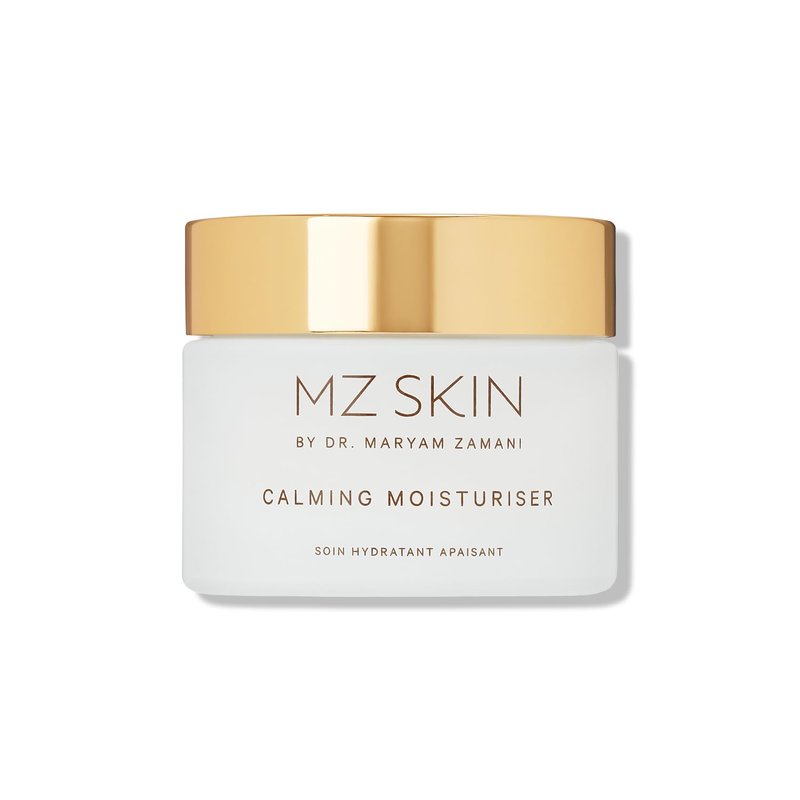 MZ SKIN Calming Moisturizer - Prebiotic Daily Hydrating Face Cream with Squalane & Cica | 1.69 fl oz for Sensitive Skin