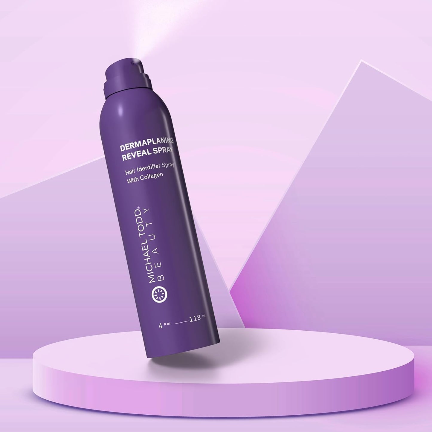 Michael Todd Beauty - Sonicsmooth Hair Identifier Spray - Radiance Reveal Mist for Face Shaving & Dermaplaning - Highlights Peach Fuzz - Collagen-Infused - Nourish & Smooth Skin - All Skin Types - 4oz