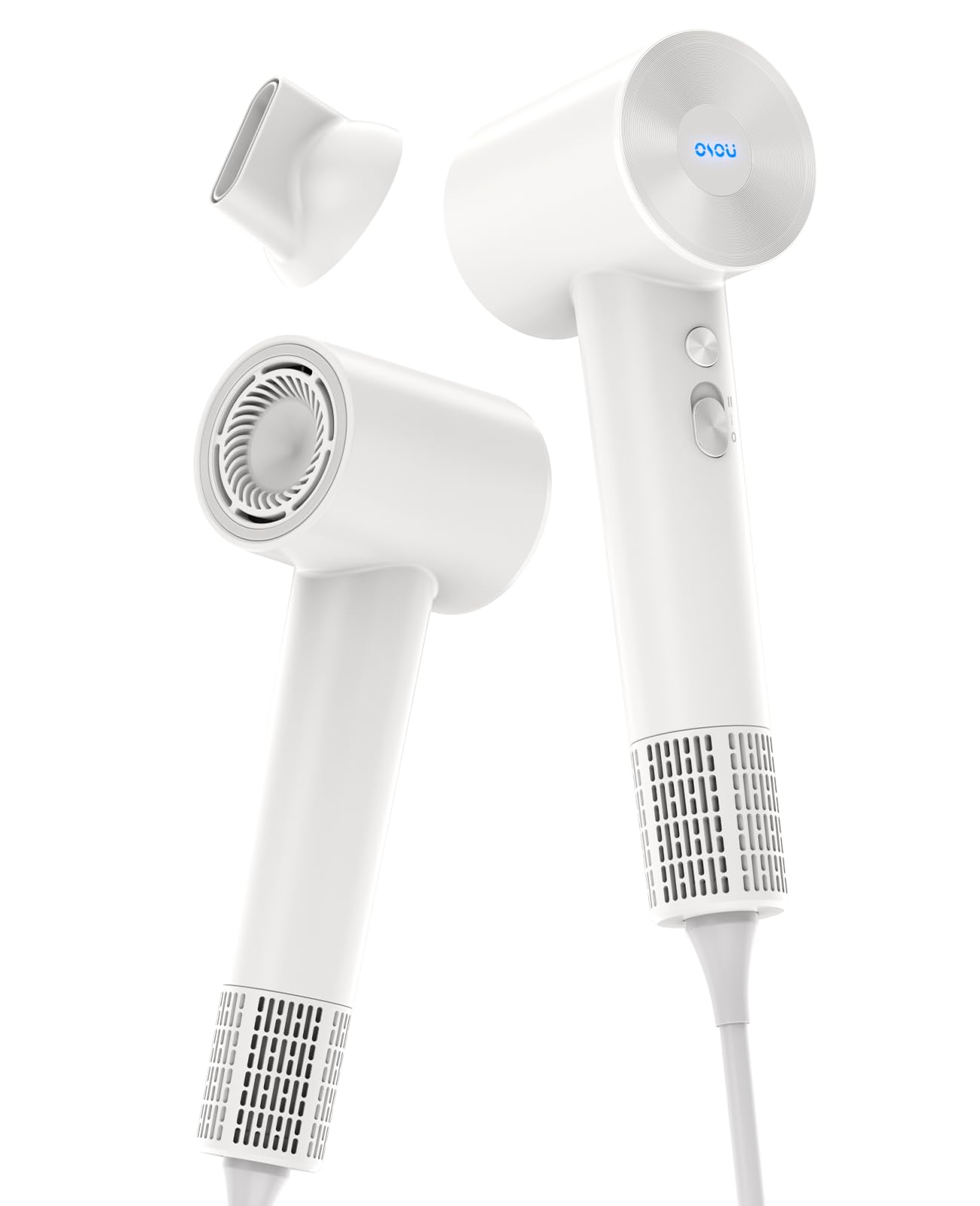OSOU Hair Dryers, Negative Ionic Hair Dryer, High-Speed Blow Dryer with 110, 000 RPM Brushless Motor, Fast Drying Lightweight Travel Hairdryer, Low Noise Home Hair Dryer with Smooth Nozzle