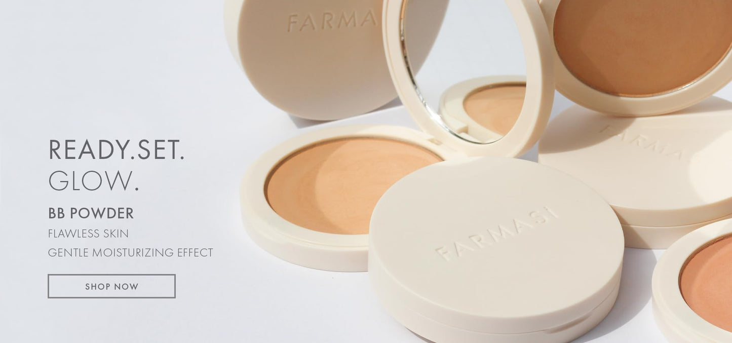FARMASI Makeup BB All in One Powder, Lightweight, Long-Lasting Medium-Full Coverage with Flawless Finishing, Look More Natural and Smooth Than Ever, Cool Light