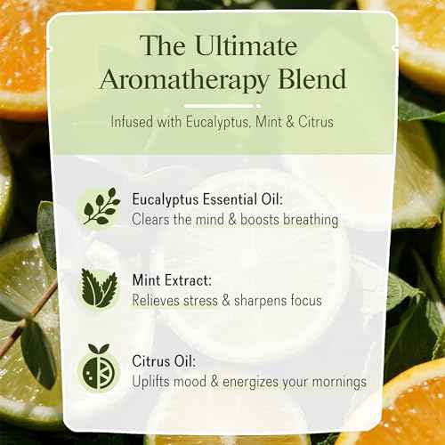 Shower Steamers Aromatherapy Gift Set ? 10 Pack Eucalyptus, Mint & Citrus Shower Bombs for Sinus Relief & Relaxation ? Organic Spa Gift & Self Care Christmas Stocking Stuffer for Women & Men