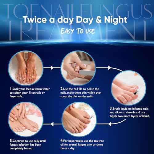 Fungus Treatment for Toenails, Toe Nail Fungus Treatment Extra Strength, Toenail Fungus Treatment, Fast Acting - 2 Packs, Black