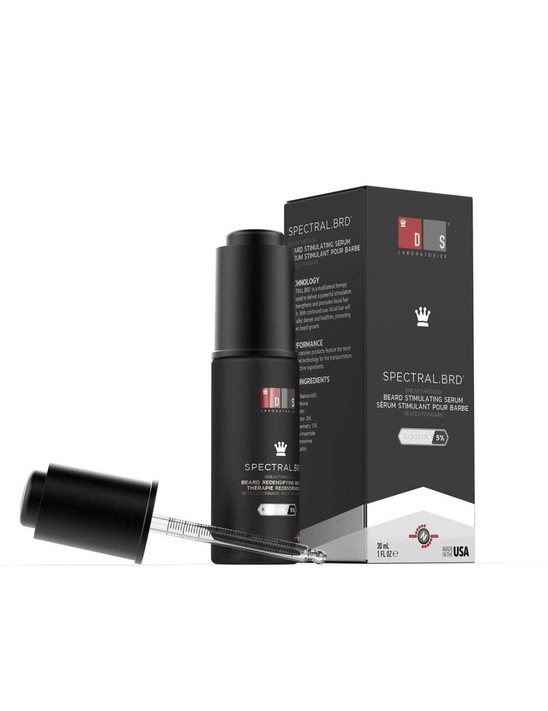 DS Labs Spectral.BRD Beard Conditioning Serum, 30mL - Supports Thicker, Fuller, Looking Facial Hair, With Nanoxidil, Biotin, Niacinamide, Castor Oil & Hyaluronic Acid, Non-Greasy, Paraben Free