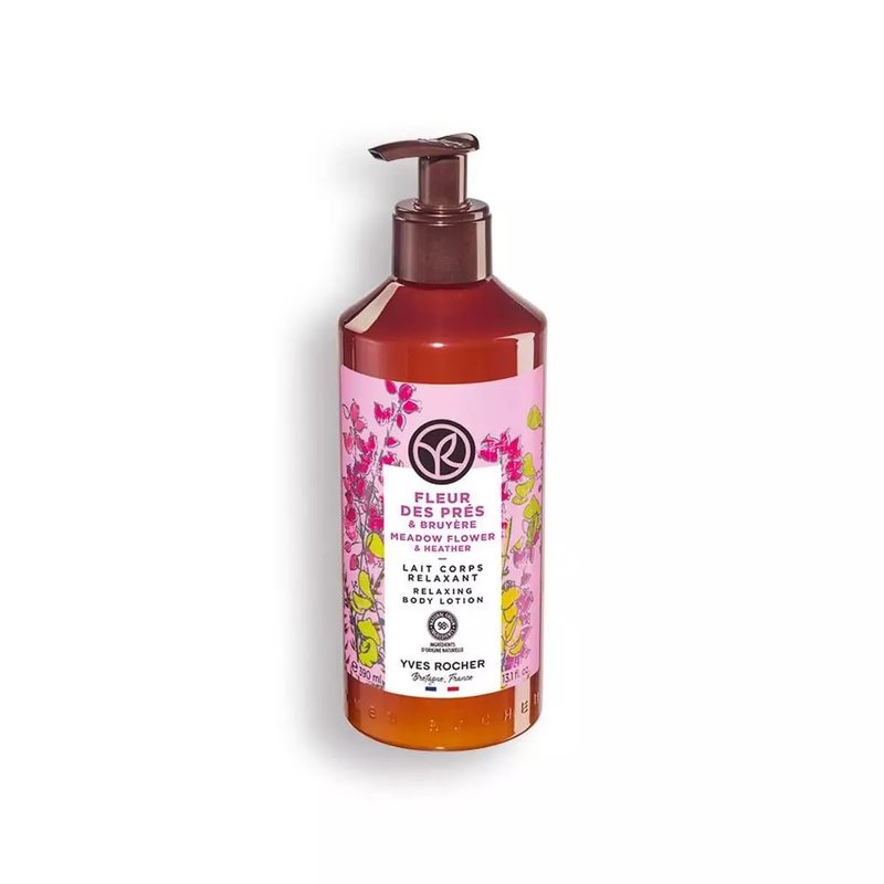 Yves Rocher Sensual Body Lotion Nourishing Moisturising - Meadow Flowers & Hether Scent Women Skin Day Care 390 ml./13.1 fl. oz.