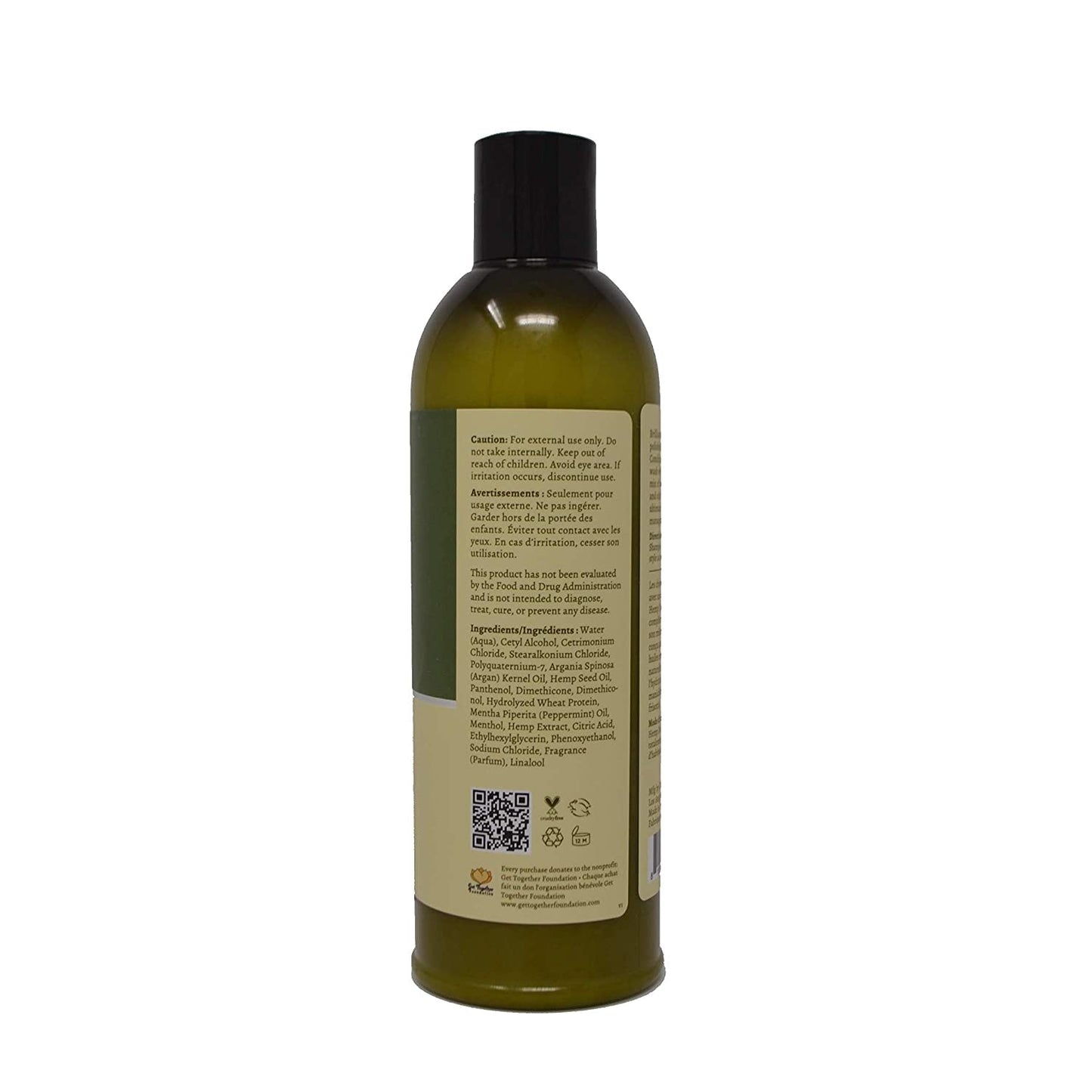 Hemp Daily Shampoo and Conditioner | Hemp, Argan, and Essential Oils | THC-free | 16 fl oz (Shampoo + Conditioner)