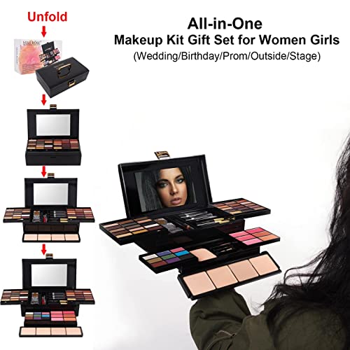 58 Color Professional Makeup pallet, Makeup Kit for Women Full Kit,All In One Makeup Set,Makeup Gift Set for Women&Girls&Teen (331N)