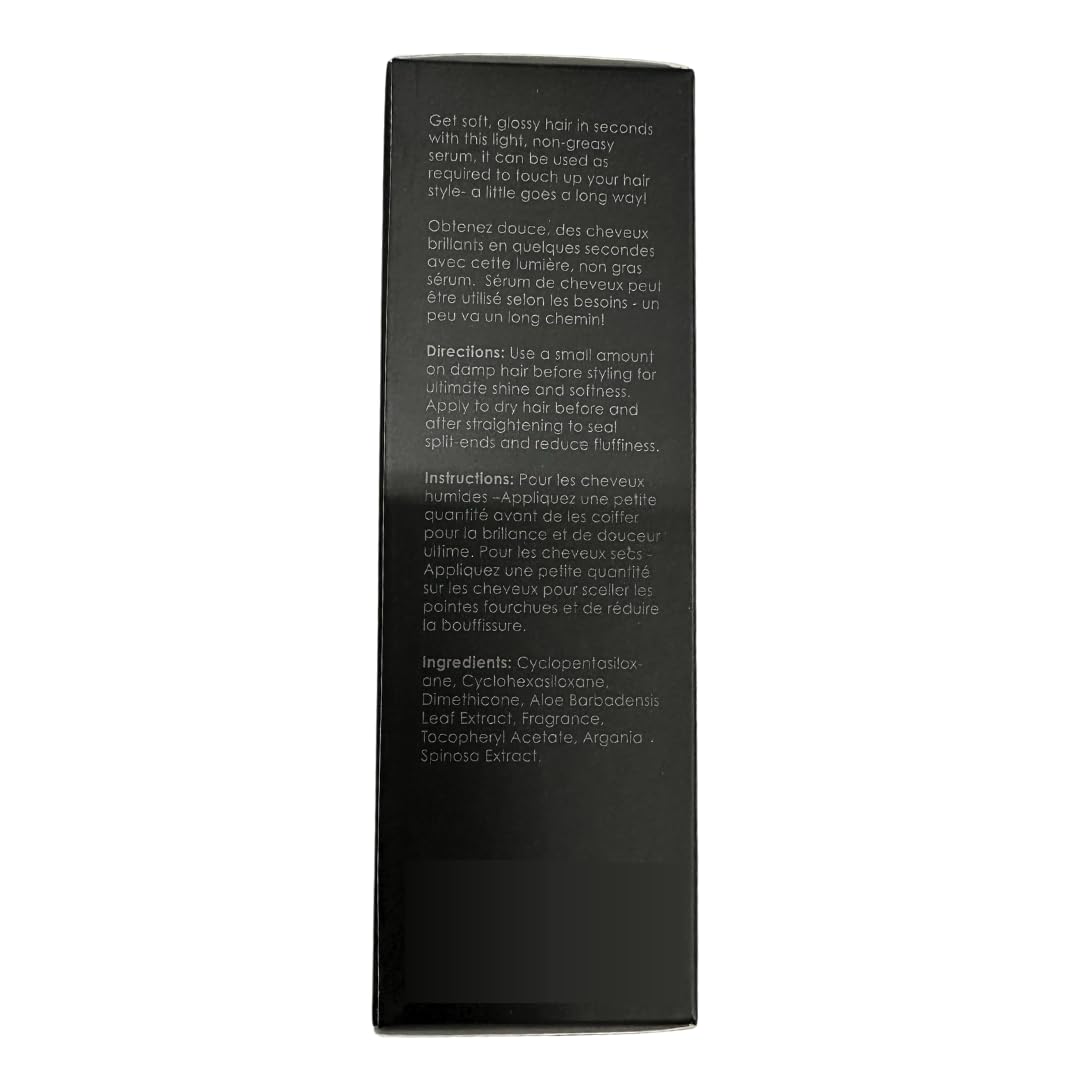 Evalectric Argan Oil Hair Serum - For Dry, Damaged, Frizzy Hair - Anti-Frizz, Straightening, and Shine Serum with Vitamin E - 2 Fl. Oz.