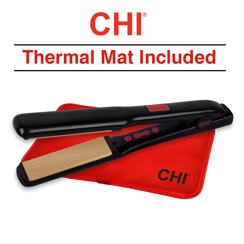 CHI G2 Flat Iron, Hair Straightener for A Smooth Finish, Ceramic Heater for 40 Second Heat Up, Durable Design, 1.25" Iron