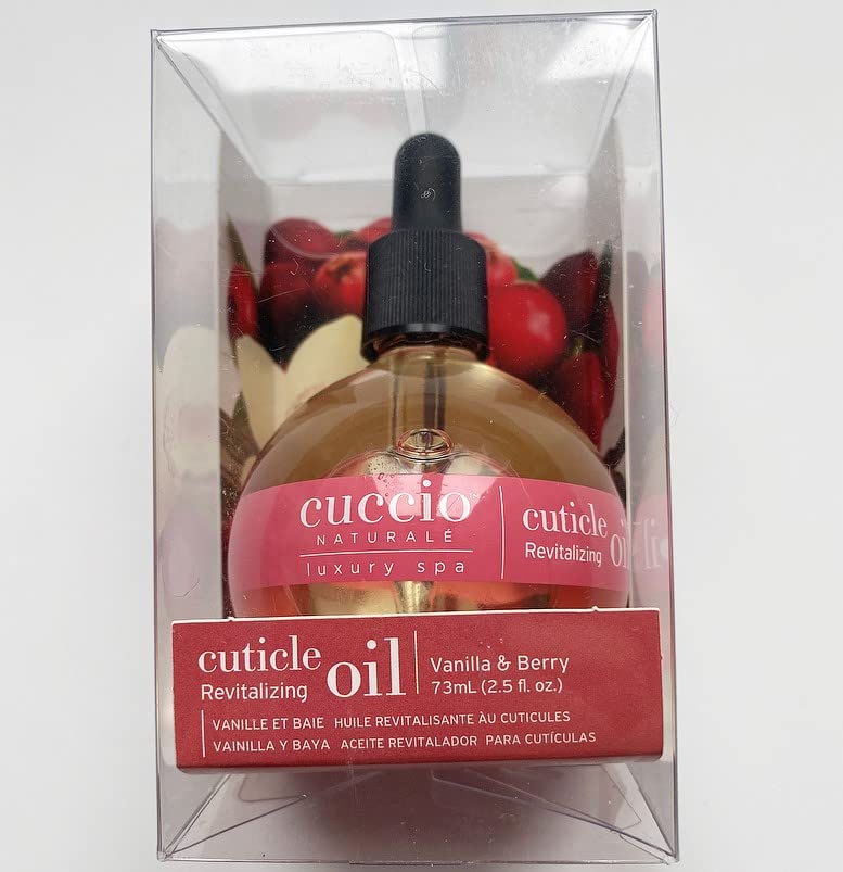 Cuccio Naturale Revitalizing Hydrating Cuticle Oil - Repair Damaged Skin & Nails - Vanilla Bean & Sugar - 2.5 Oz (Pack of 2)