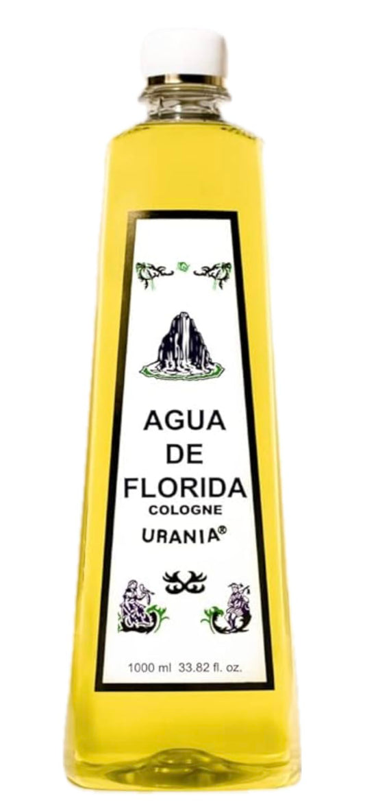 Siete Machos Urania Agua de Florida - Florida Water Cologne 1000 ml/33.82 fl. oz.