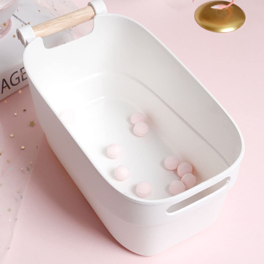 FRCOLOR Japanese Style Hand Soaking Bowl for Manicure Full Hand Soak Nail Soaking Container with Comfortable Rest 13X7 Inches for Home and Salon Use