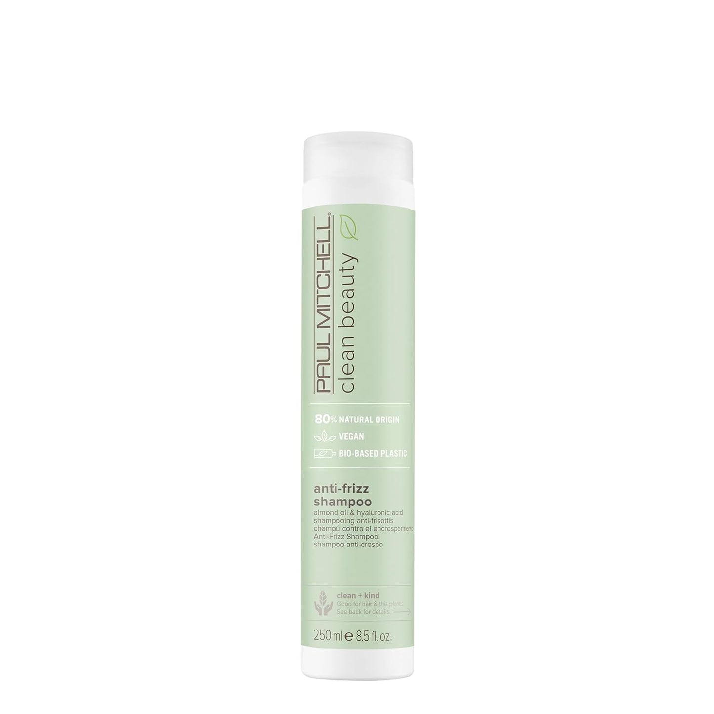 Paul Mitchell Clean Beauty Anti-Frizz Shampoo - Smooths Textured Hair & Calms Frizz | 10 oz
