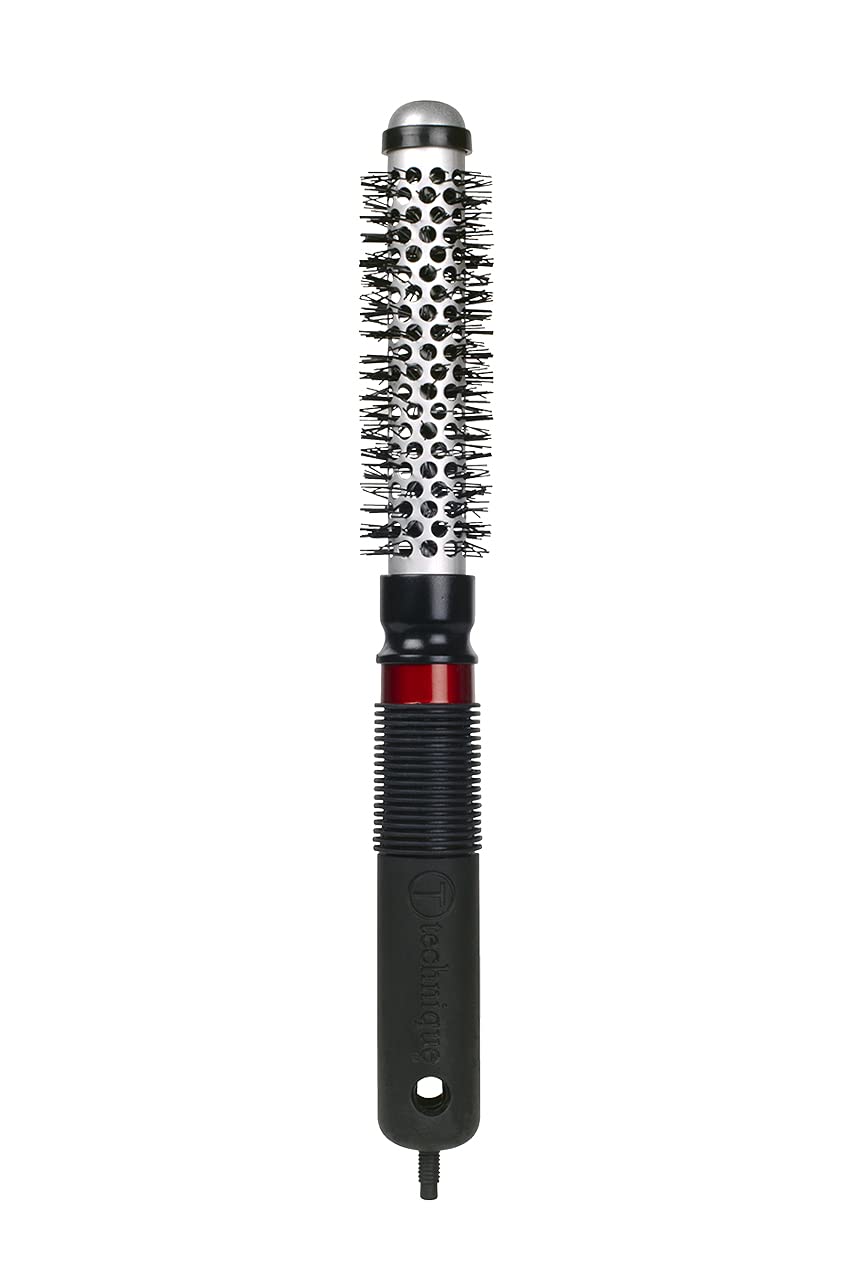 Cricket Technique Thermal Hair Brush #300 0.75” for Blow-Drying, Curling, and Styling – Heat-Retaining Barrel with Anti-Static Tourmaline Bristles, Round Thermal Brush, Not Electric, All Hair Types