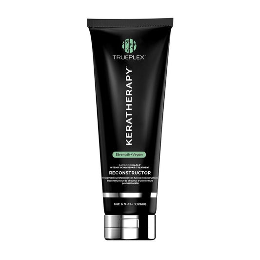 Trueplex KERATHERAPY Bamboo Miracle Reconstructor Bond Repair Treatment, 6 oz., 178 ml - Vegan Thermal Protection & Hair Strengthener for Damaged Hair with Argan Oil, Cysteine, & Bamboo Extract