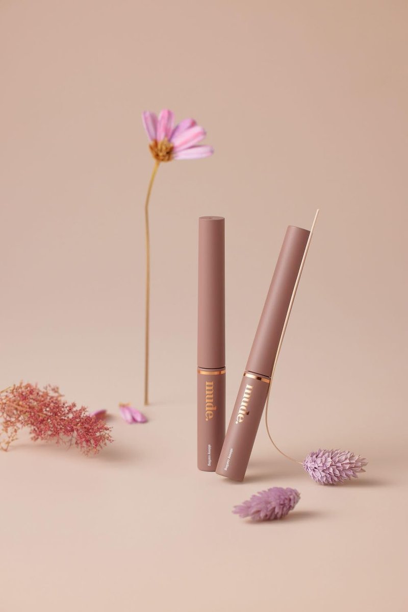 mude Inspire Skinny Curling & Multi-Fixer Volumizing Curling Thin Wand Mascara for Precise Appplication Dramatic Lashes Smudge-Proof Water-Proof Stays on All Day (04 Clear Black)