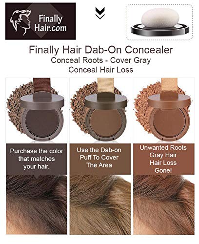 Hair Fiber Concealer - Waterproof Black Hair Loss Solution | Hairline Creator & Eyebrow Enhancer
