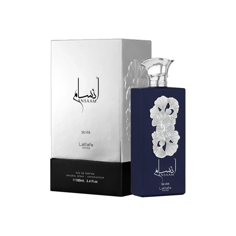 Lattafa Ansaam Silver Eau De Parfum Spray - Unisex Fragrance | 3.4 Ounce