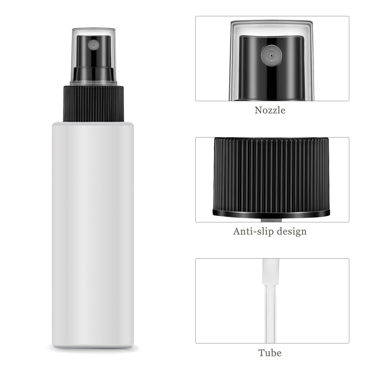 ARTIBETTER 40Pcs Spray Bottle Replacement Pump Oils Spray Tops for Fine Mist Sprayer Cosmetic SprayBottle Fits 20/410 Screw Neck(Diameter/Circumference)