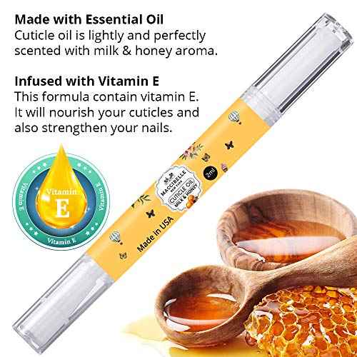 Maccibelle Pure Cuticle & Nail Oil Pen 2ml Heals Dry Cracked Cuticles (Set of 3)