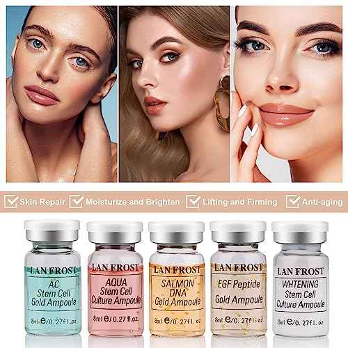 BB Facial Glow Starter Kit Serum Essence Skin Care Set 0.27oz 6 Vials, Skin Care Serum for Face BB Radiance Facial Kit