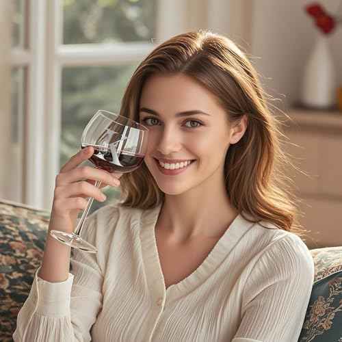 Personalized Gifts for Women, Monogrammed A-Z Wine Glass Customized Gift, Unique Christmas Birthday Gifts for Women Her Mom Friend Sister Wife Daughter Nurse (K)