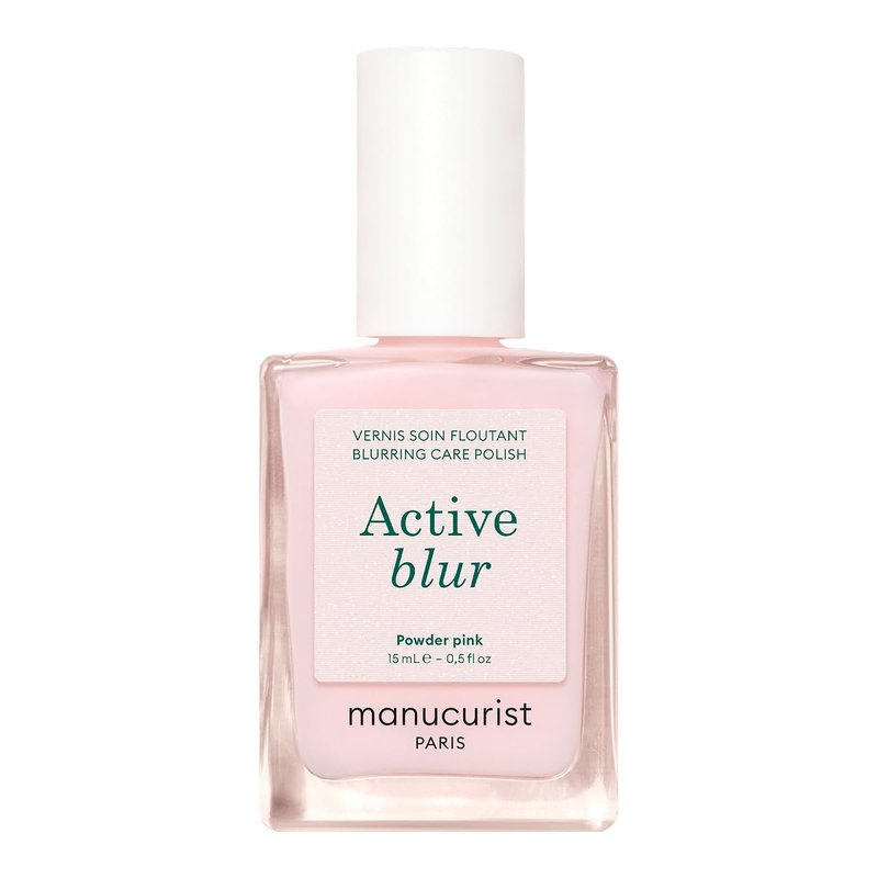 Manucurist Active Blur™ Nail Polish - Powder Pink Matte Treatment with Niacinamide | Vegan, No Lamp, Nail Strengthener
