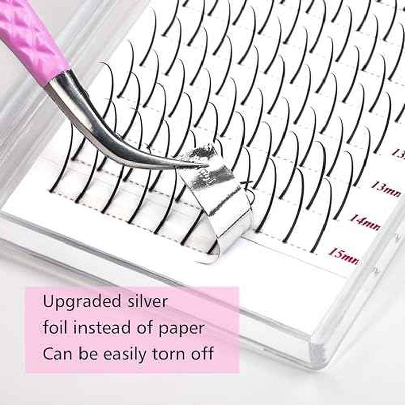 VEYES INC Spikes Lash Extensions, Premium Eyelashes Tray, Professional Supplies for Lash Techs 0.07CC Curl 8-16mm Mixed Length Matte Black