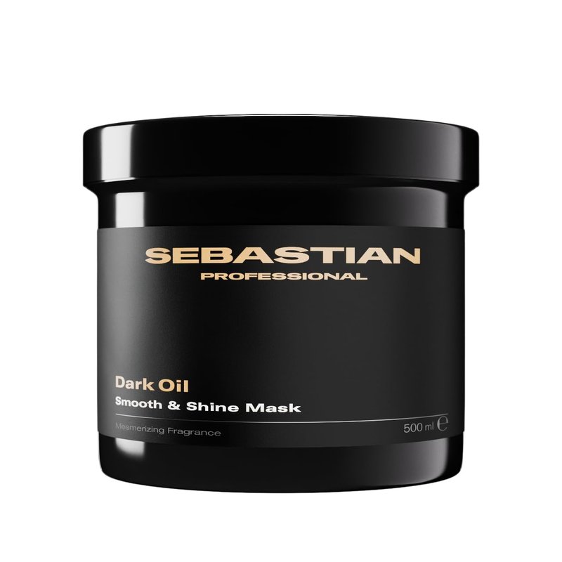 Sebastian Professional Dark Oil Smooth and Shine Mask | Infused with Jojoba and Argan Oils | 16.9 fl oz | Packaging May Vary