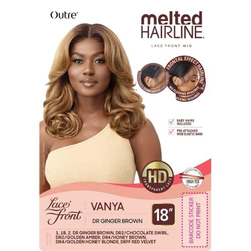 Outre Melted Hairline HD Lace Front Wig VANYA (DR2-CHOCOLATE SWIRL)