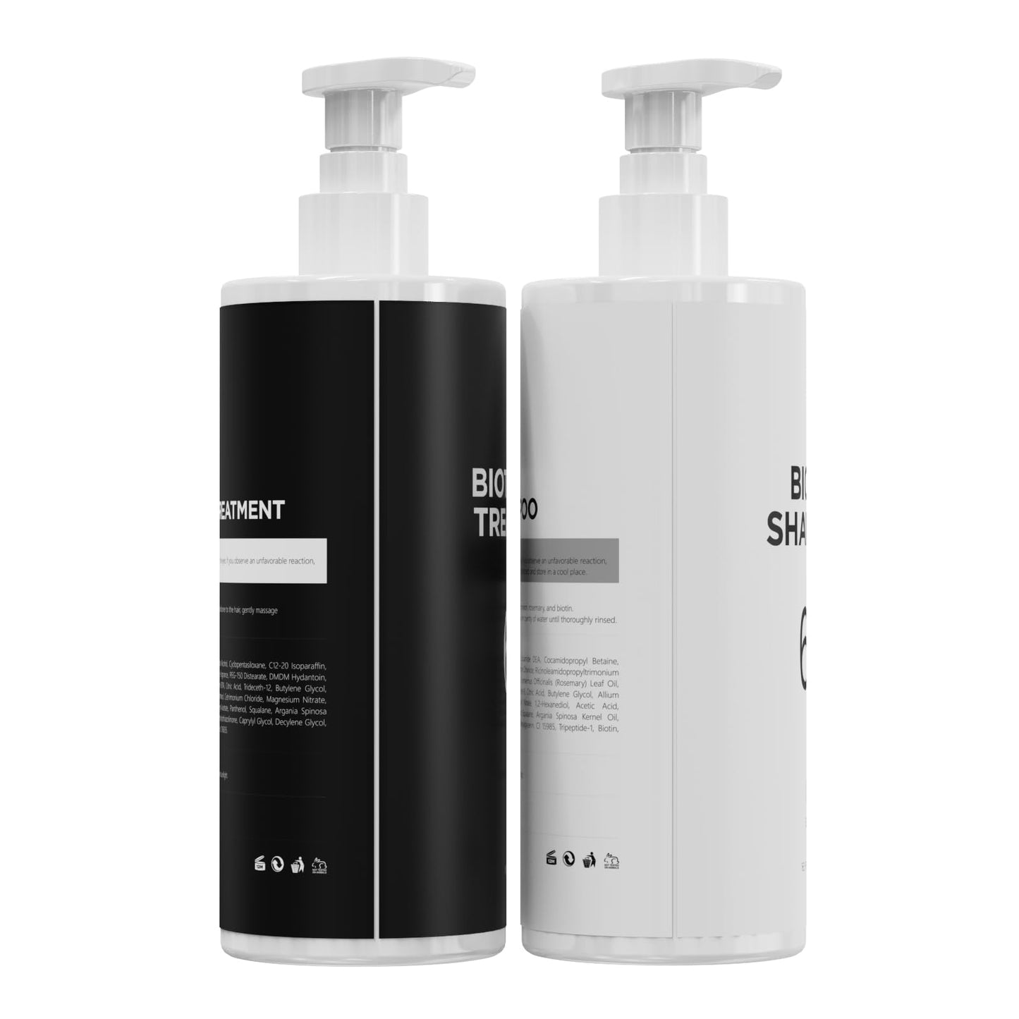 Dual Essence Hair Growth Shampoo and Conditioner Set with Biotin&Tripeptide, 3X Moisturizing Biotin Shampoo for Softer Shiner Hair, Anti-Loss Dandruff Routine Rosemary Shampoo for Men Women, 2x16.9oz