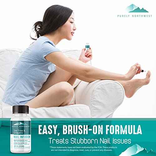 Toenail Fungus Extra Strength Solution-Thick Discolored Nail Repair, Ingrown Nails, Dry Cracked Nails & Cuticles-All Natural with Tea Tree & Oregano Oil: by Purely Northwest USA 1oz