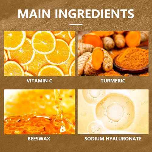 Vitamin C & Turmeric Hand and Foot Peel Mask, Hydrating Peel Off Hand Wax Mask Nourishing Exfoliating Repair Dry Rough Cracked Skin Hands Care, Exfoliating Hand Peeling Mask for Men & Women