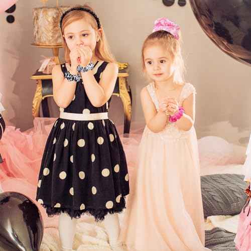 Lyrow 24 Pcs Cowgirl Western Cow Print Scrunchies Let's Go Hair Scrunchies Disco Cow Print Hair Accessories Ponytail Holder Ropes for Elastic Ties Bride Bachelorette Party Supplies Favors