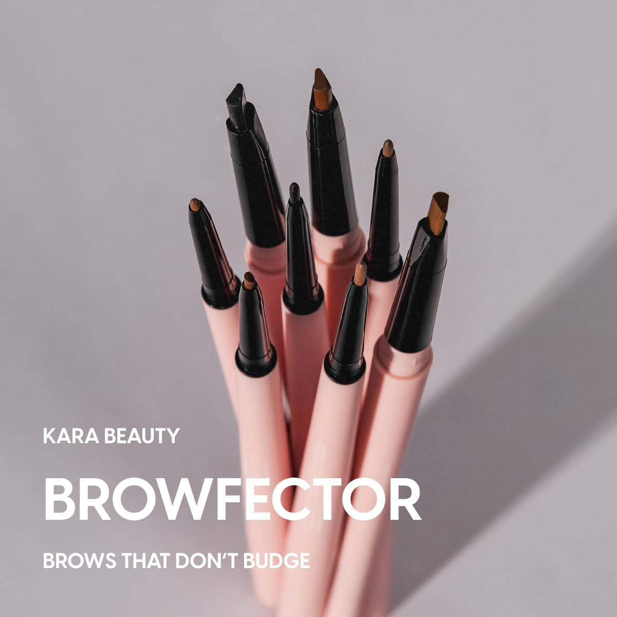 KARA BEAUTY Browfector Double Ended Brow Pencil with Sculpting & Precision Tips, Makeup Eyebrow Pencils for Women, Brow Tint, Eye Makeup & Eyebrow Pen for Shaping & Defining Brows (Soft Brown)