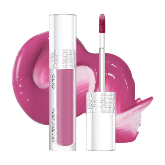 CLIO Water Soda Tint 5 Colors, Korean Lip Stain, High Moisturizing, Strong Hydrating Water Lip Oil, Gloss, Non Sticky Lip Stain, K-Beauty Lips, Safe for Sensitive Lips (05 ICY MAUVE, One Size)