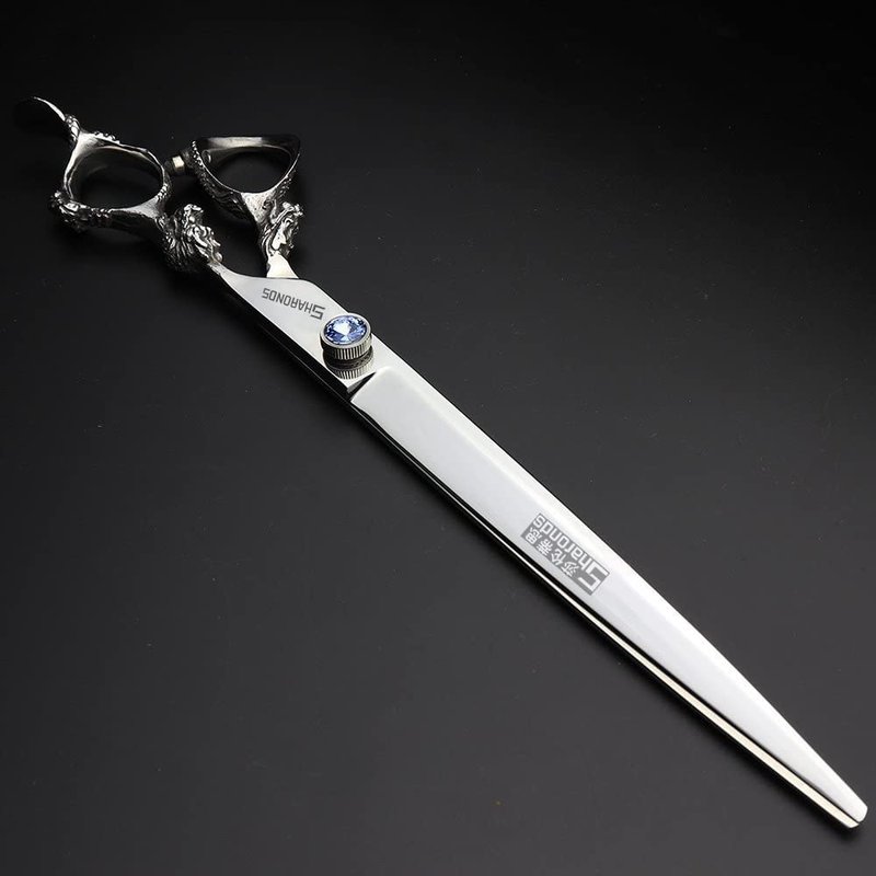7/8/9inch professional hairdressing scissors silver high hardness 400c stainless steel beauty shop barber shop salon special tools (9 inch flat)