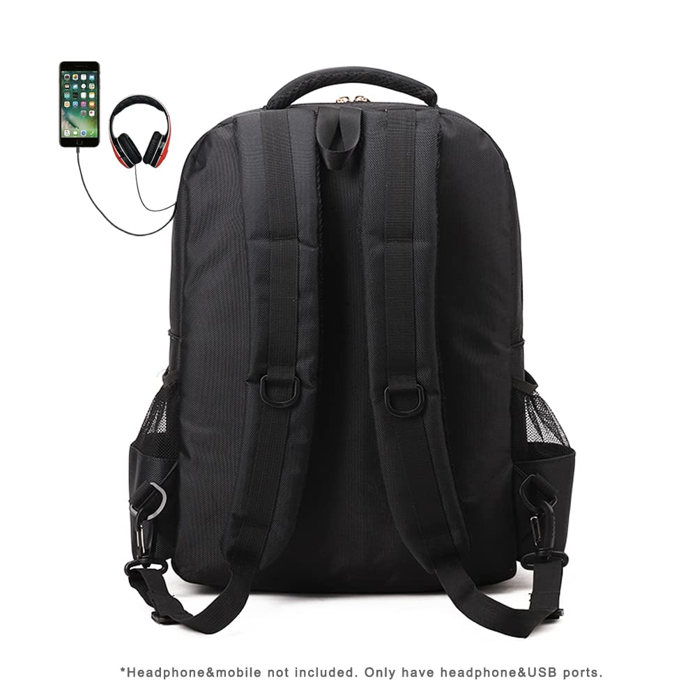 NIHANEH Travel Backpack for Barbers Hairstylist Clippers Backpacks for Barber Tools Storage Bags for Over 3 Years Old