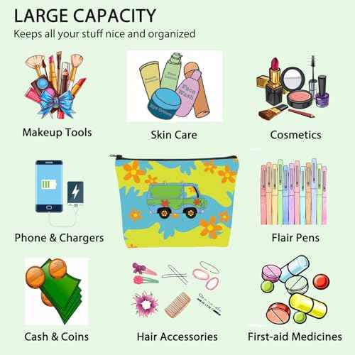 Cartoon Movie Makeup Bag Machine Makeup Bag Mystery Gift Best Friend Gift Mystery Van Cosmetic Bag (Mystery van)