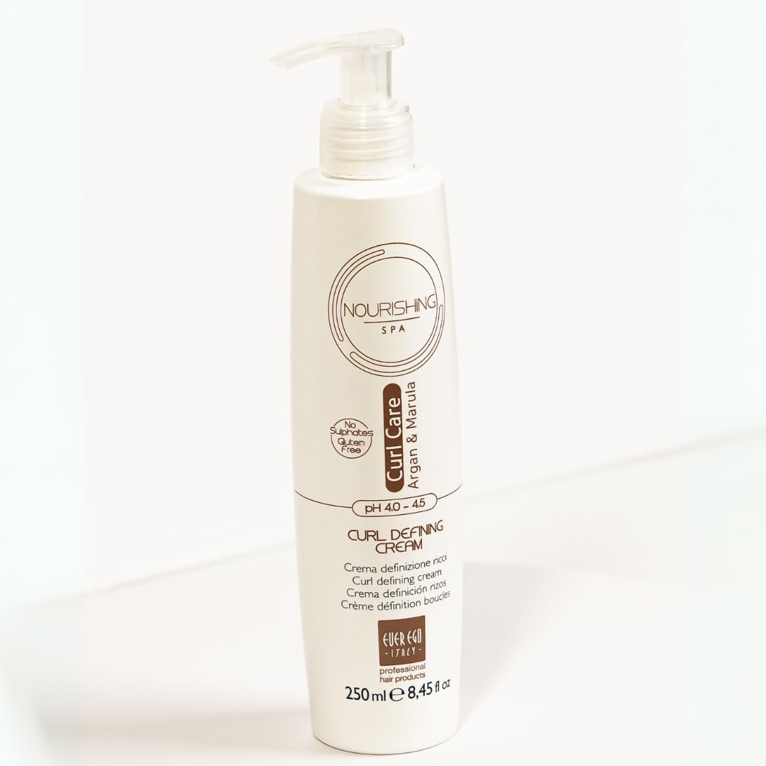 Ever Ego Curl Care - Argan & Marula Curl Defining Cream for Frizz Control | 8.45oz