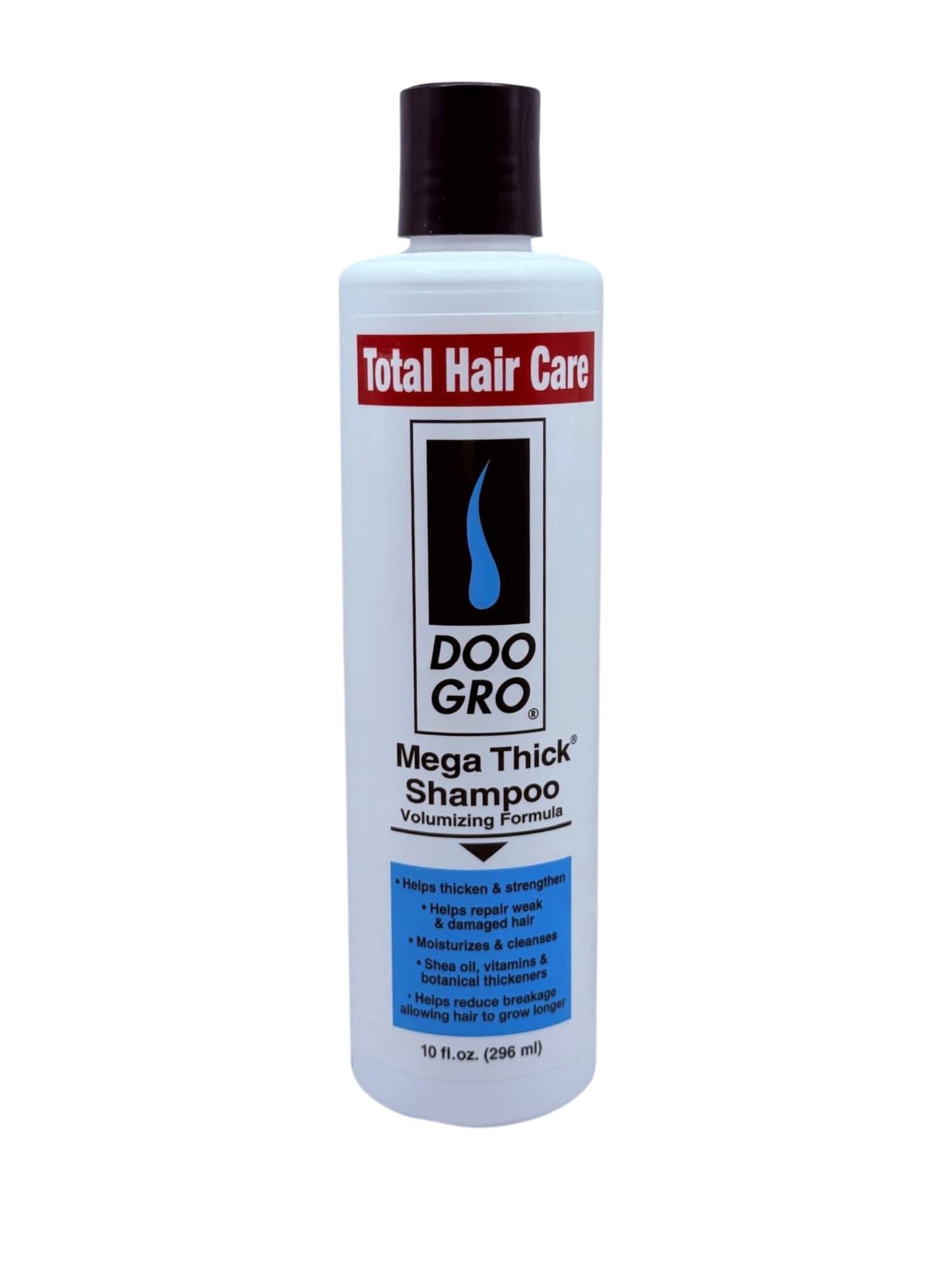 Mega Thick Shampoo & Conditioner Duo (10 oz Each) – Volumizing System with Vitamins & Herbs – Promotes Fuller, Thicker-Looking Hair