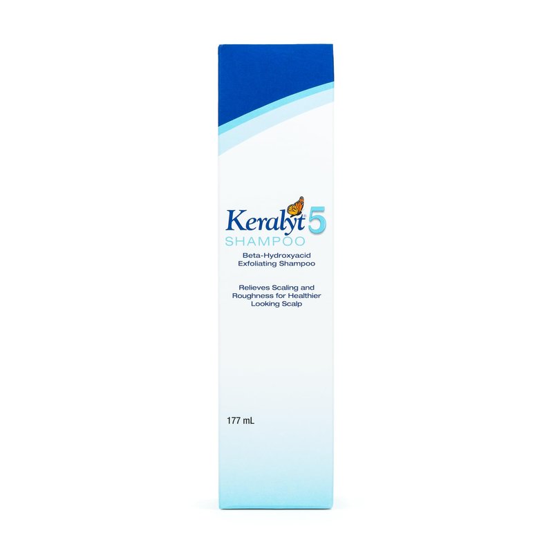 Keralyt 5 Anti-Dandruff Shampoo - Max Strength 5% Salicylic Acid Scalp Build-Up Clearing - Promotes Relief from Dandruff, Psoriasis, Seborrheic Dermatitis, Dryness, and Itchiness, 177 milliliters
