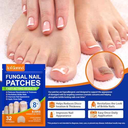 Nail Care Extra Strength - 32 Pcs Nighttime Nail Patches, Overnight Toe Nail Care for a Healthy Appearance, 8-Hour Moisturizing & Nourishing for Toenail, Suitable for Women & Men (1PC)